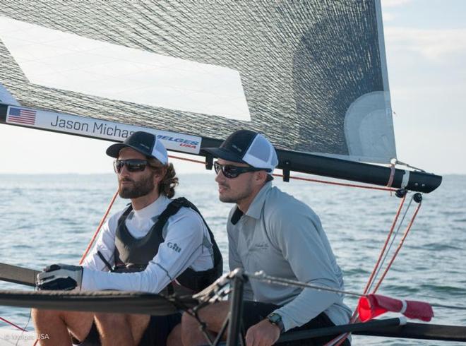 Daily race winner Jason Michas MIDNIGHT BLUE (USA-228) - 2017 Melges 20 World Championship © Melges USA