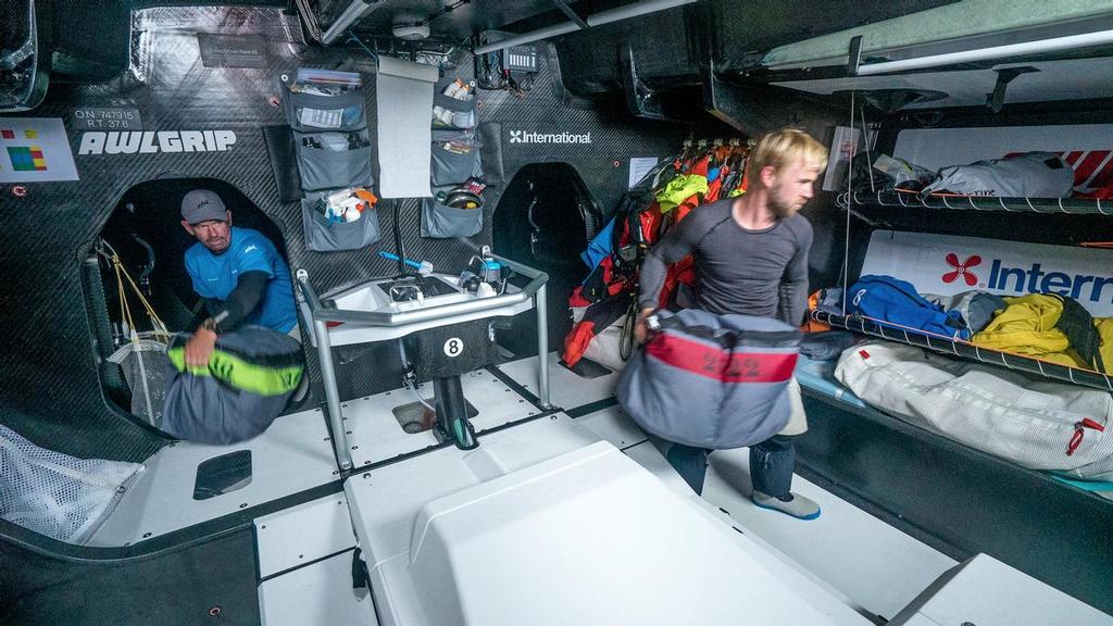 Team AkzoNobel below decks - Volvo Ocean Race photo copyright Volvo Ocean Race http://www.volvooceanrace.com taken at  and featuring the  class