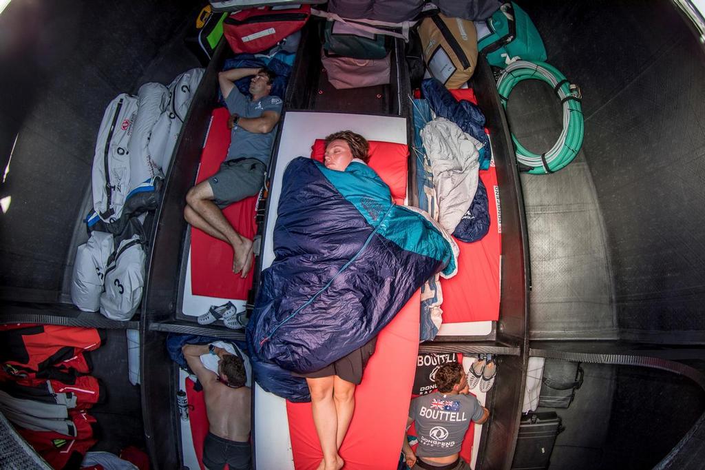 Prologue, Day 02 on-board Dongfeng. Dongfeng is in light winds, struggling. Photo by Jeremie Lecaudey. 09 October, 2017 photo copyright Volvo Ocean Race http://www.volvooceanrace.com taken at  and featuring the  class