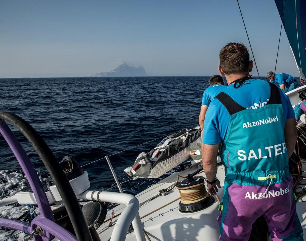 Leg Zero, Prologue,  on-board AkzoNobel. Photo by James Blake/Volvo Ocean Race. 10 October, 2017 © Volvo Ocean Race http://www.volvooceanrace.com