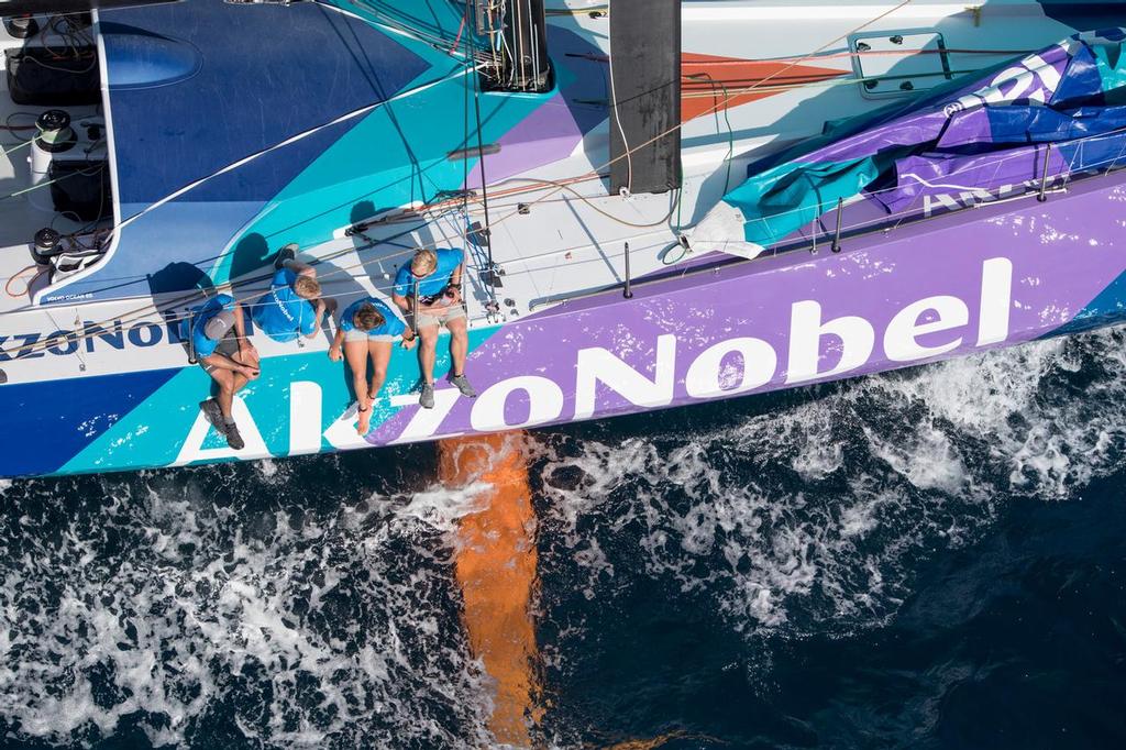 Alicante stopover. Practice race. Photo by Ainhoa Sanchez/Volvo Ocean Race. 13 October, 2017 photo copyright  Ainhoa Sanchez/Volvo Ocean Race taken at  and featuring the  class