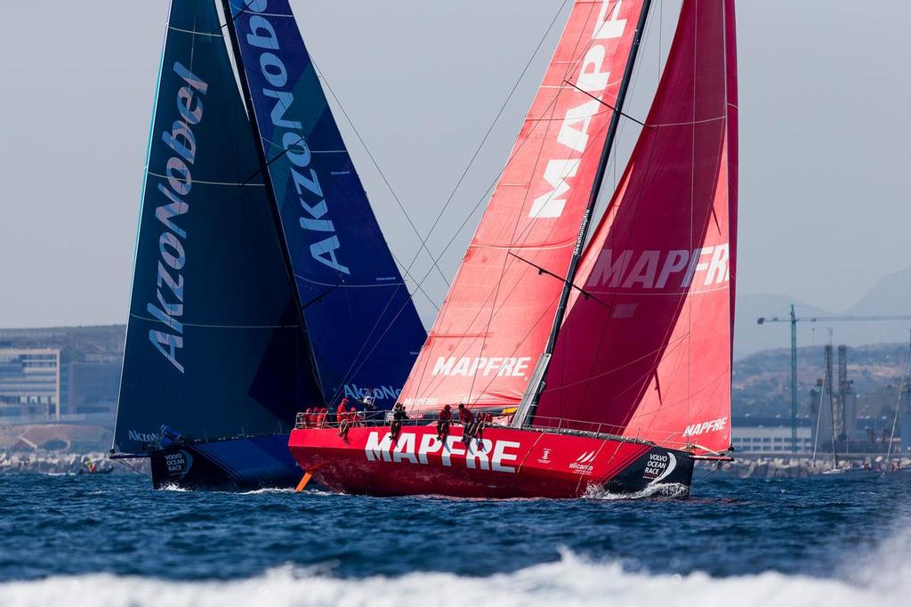 Alicante stopover. MAPFRE In-Port Race Alicante. Photo by Pedro Martinez/Volvo Ocean Race. 14 October, 2017. photo copyright  Pedro Martinez / Volvo Ocean Race taken at  and featuring the  class