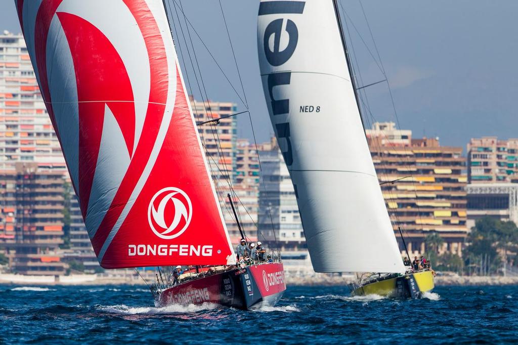 Dongfeng - Alicante stopover. MAPFRE In-Port Race Alicante. Race. 14 October, 2017. ©  Pedro Martinez / Volvo Ocean Race