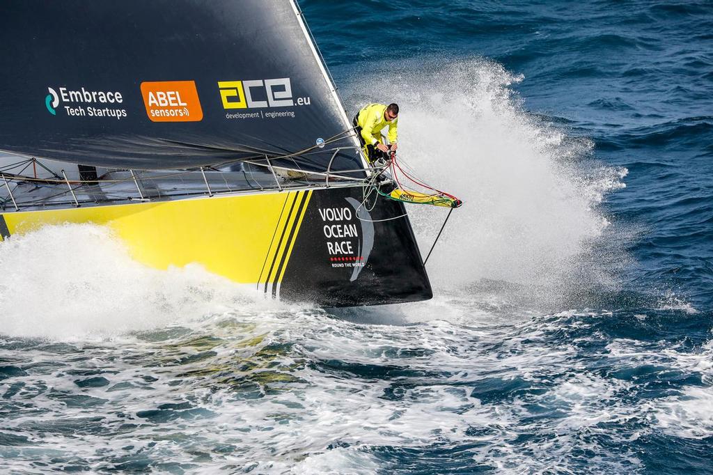 Team Brunel - Start Volvo Ocean Race - 22 October, 2017.<br />
 ©  Ainhoa Sanchez/Volvo Ocean Race