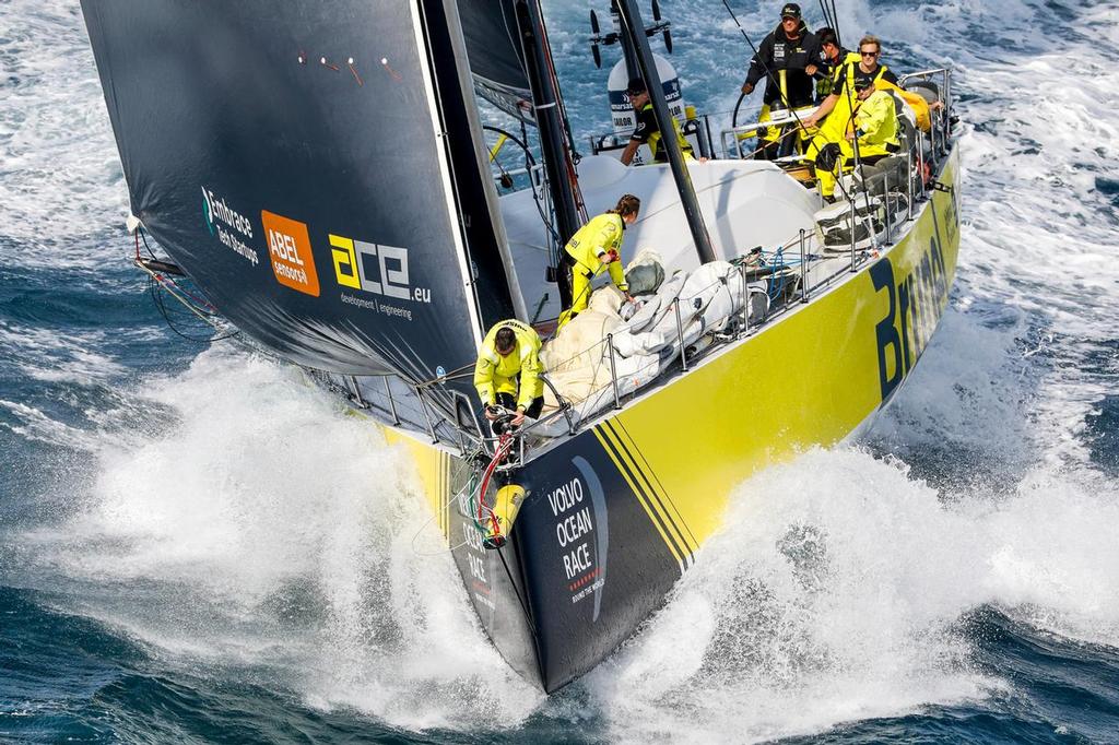 Team Brunel - Start Volvo Ocean Race - 22 October, 2017.<br />
 ©  Ainhoa Sanchez/Volvo Ocean Race