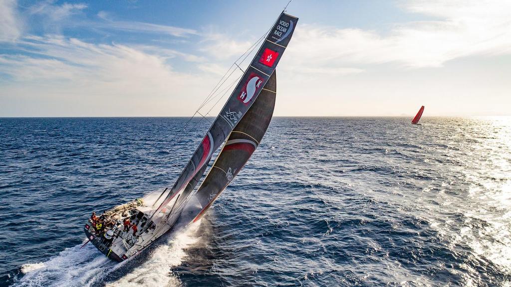 Leg 01, Alicante to Lisbon, day 01, Start and after on board Sun Hung Kai/Scallywag. Photo by Jeremie Lecaudey. 22 October, 2017 ©  Jeremie Lecaudey / Volvo Ocean Race