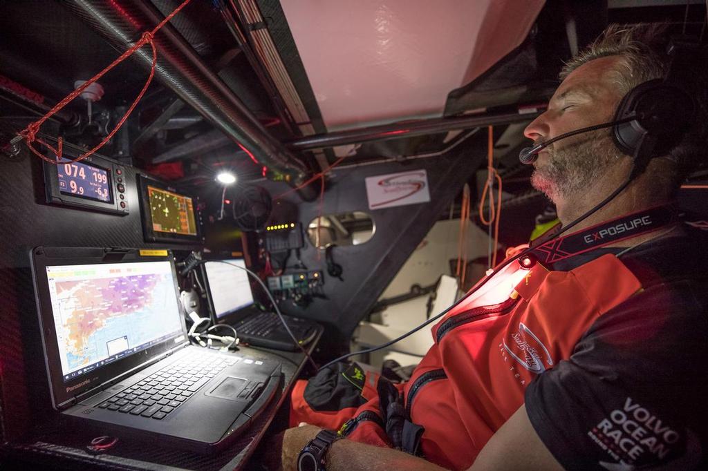 Leg 01, Alicante to Lisbon, day 01, First night on board Sun Hung Kai/Scallywag. Photo by Jeremie Lecaudey. 22 October, 2017 ©  Jeremie Lecaudey / Volvo Ocean Race