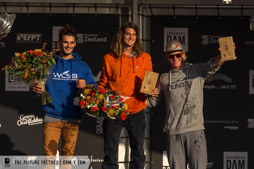 Top three men of DAM-X 2017 ©  Carlijn Pijl / dam-x.com