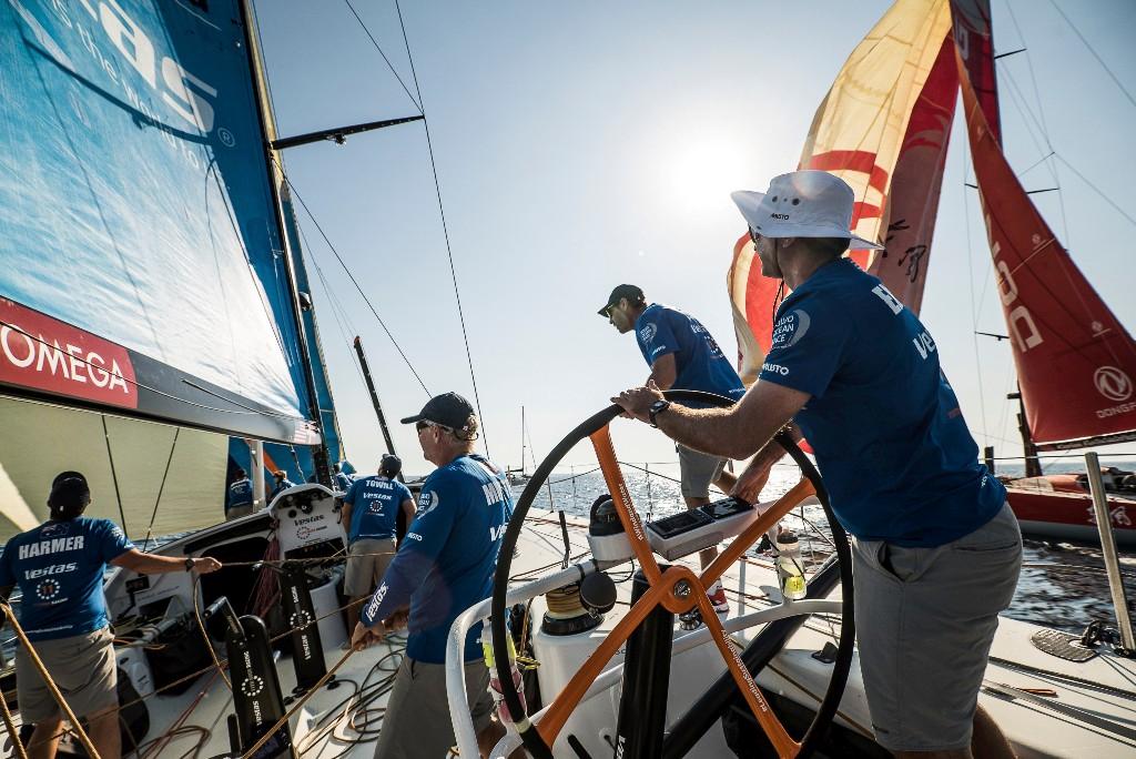 Prologue on board Vestas 11th Hour Racing. Light breeze downwind. - Volvo Ocean Race ©  Martin Keruzore / Volvo Ocean Race