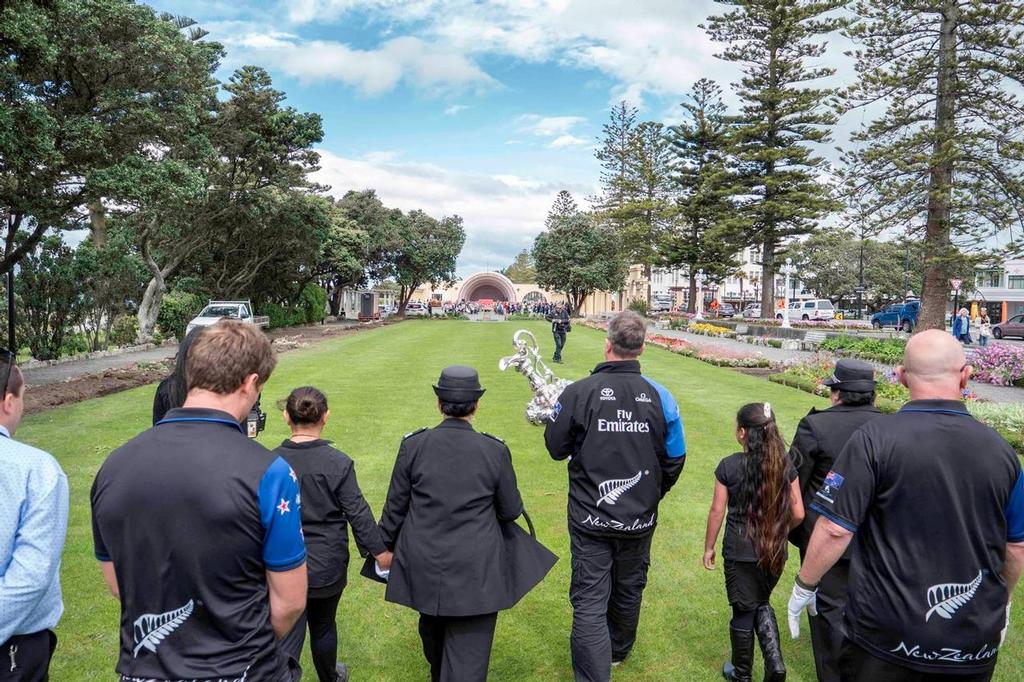 - Napier Sound Shell and Sailing Club - Emirates Team New Zealand with Toyota NZ Road show October 6-19, 2017 photo copyright Emirates Team New Zealand http://www.etnzblog.com taken at  and featuring the  class