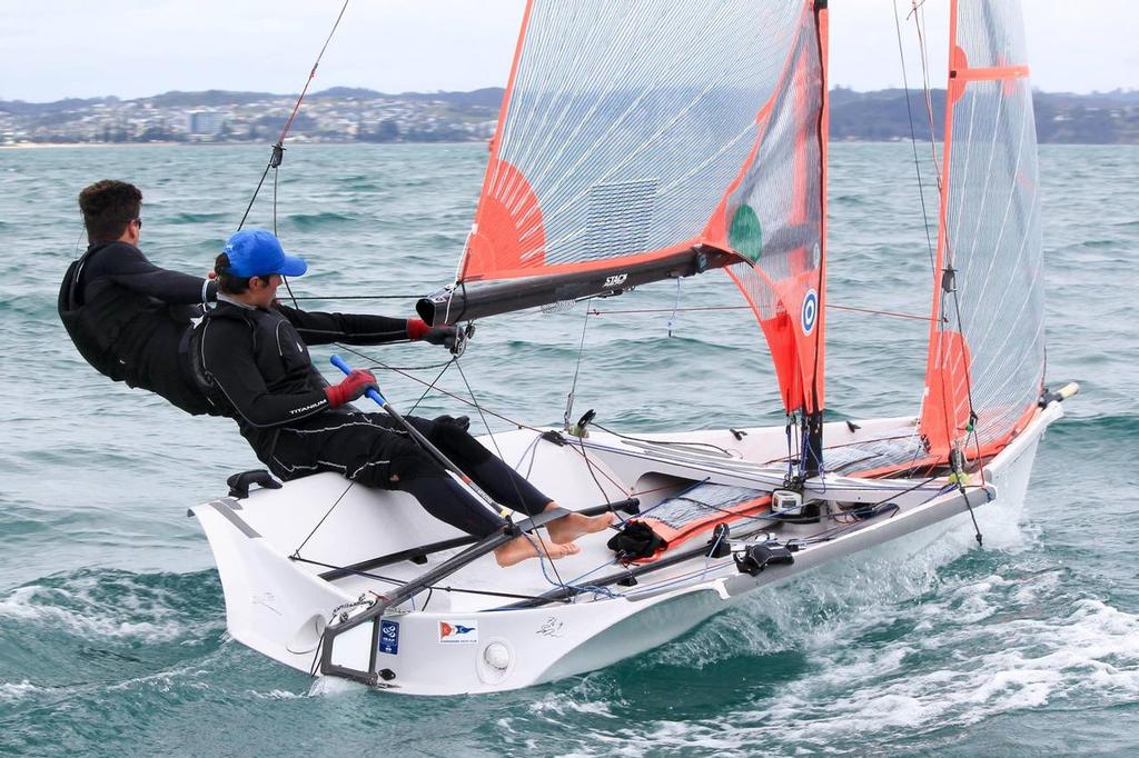 Boys 29er - Yachting New Zealand 2017 Youth Trials, Manly Sailing Club © Yachting New Zealand