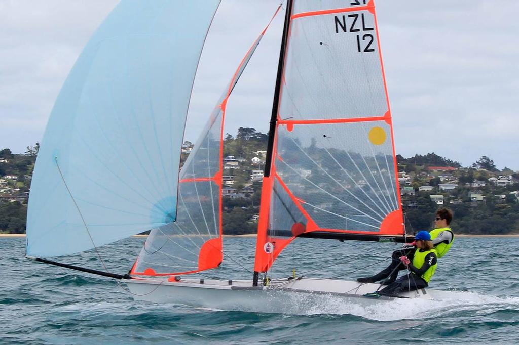 Boys 29er - Yachting New Zealand 2017 Youth Trials, Manly Sailing Club © Yachting New Zealand