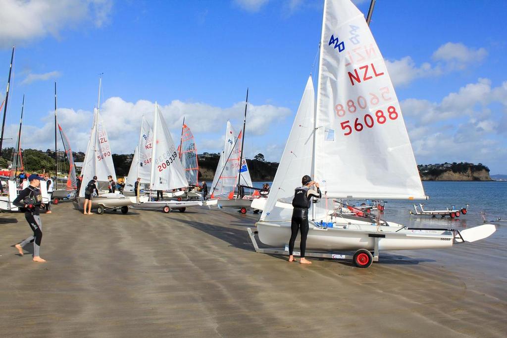  - Day 1 - Yachting New Zealand 2017 Youth Trials, Manly Sailing Club © Yachting New Zealand