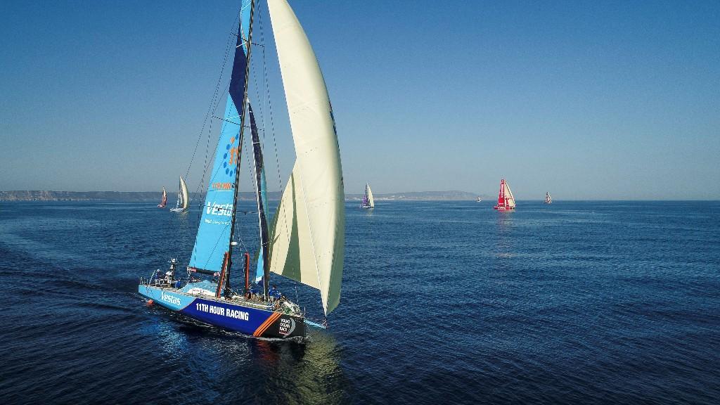 Prologue start on board Vestas 11th Hour Racing. Light breeze downwind. - Volvo Ocean Race ©  Martin Keruzore / Volvo Ocean Race