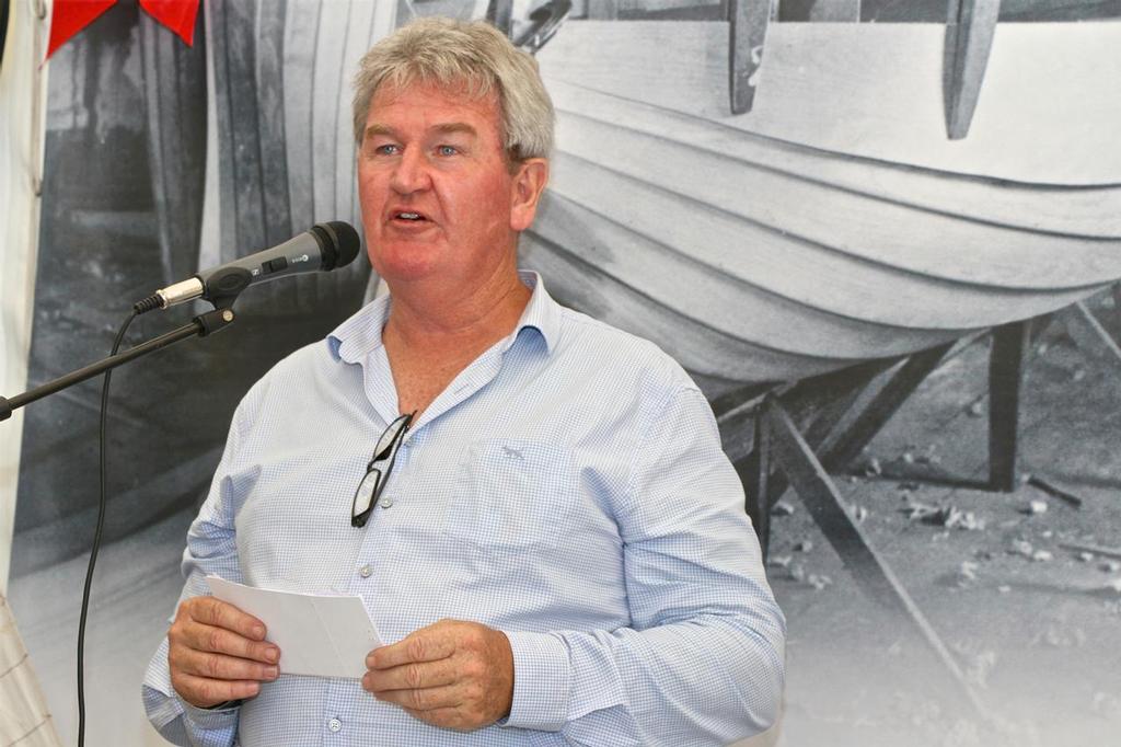 Tony Stephenson of the Tino Rawa Trust - Zealand Clinker Boat Exhibition, October 2017 © Richard Gladwell www.photosport.co.nz