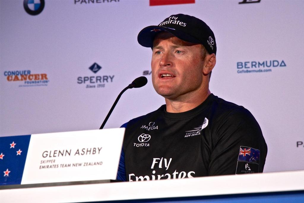 Glenn Ashby, Skipper Emirates Team New Zealand - Challenger Final media conference - 35th America’s Cup, Bermuda, June 12, 2017 - photo © Richard Gladwell www.photosport.co.nz