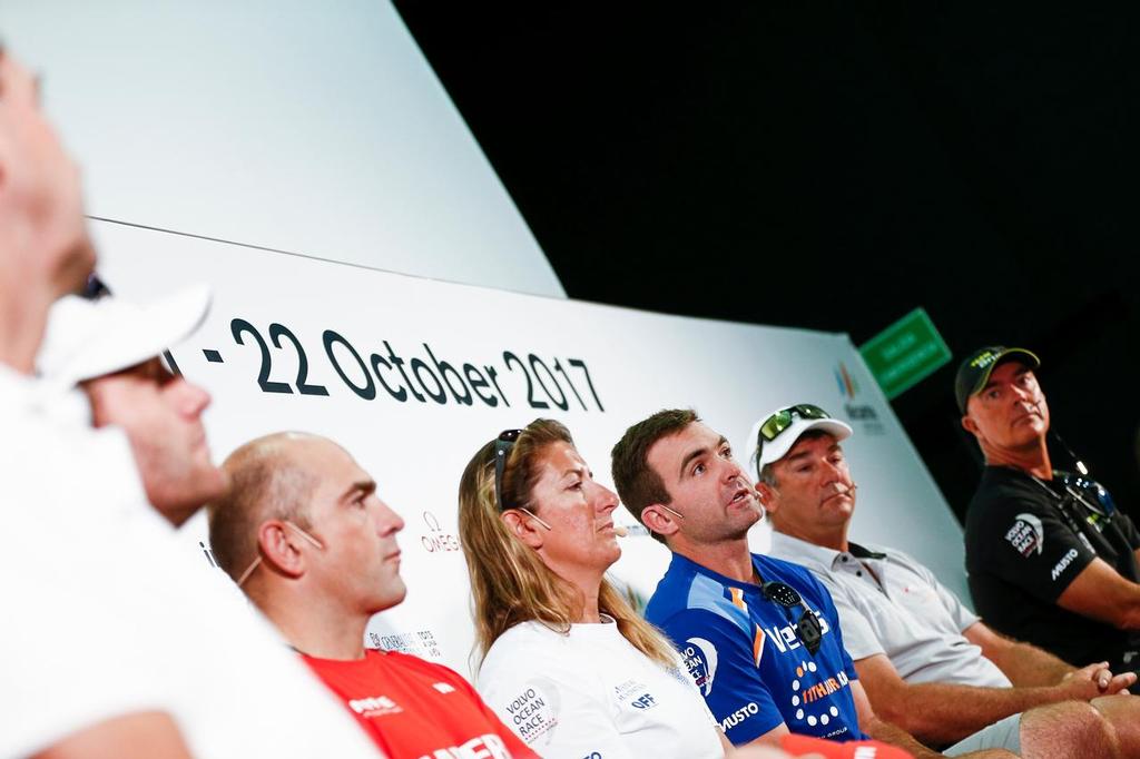 Alicante stopover. Skippers Press Conference. Photo by Pedro Martinez/Volvo Ocean Race. 20 October, 2017. ©  Pedro Martinez / Volvo Ocean Race