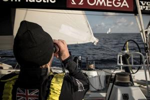 Leg 1, Alicante to Lisbon, on board Brunel – Volvo Ocean Race photo copyright  Martin Keruzore / Volvo Ocean Race taken at  and featuring the  class