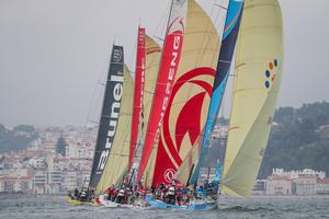 Lisbon stopover, practice race – Volvo Ocean Race photo copyright  Jesus Renedo / Volvo Ocean Race taken at  and featuring the  class