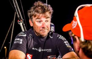 Leg 1 – Alicante to Lisbon arrivals. Skipper David Witt looks tired and exhausted after 6 days at sea – Volvo Ocean Race photo copyright  Jesus Renedo / Volvo Ocean Race taken at  and featuring the  class