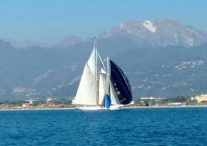 Tara against Orion at the Viareggio Classic Regatta photo copyright Paolo Maccione taken at  and featuring the  class