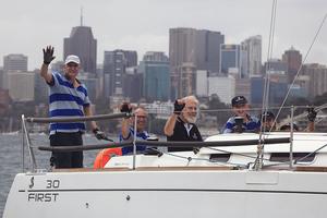 Menage a Trois, skippered by Karl Matiszik, with everyone very much enjoying their day on the water - 2017 Beneteau Cup photo copyright  Alex McKinnon Photography http://www.alexmckinnonphotography.com taken at  and featuring the  class