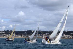 Class 2 start – Jackson Yacht Services Bay Races 2016 photo copyright  Elaine Burgis taken at  and featuring the  class