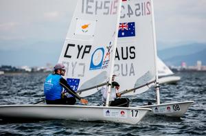 Pavlos Kontides – Laser World Championships photo copyright  Jesus Renedo / Sailing Energy http://www.sailingenergy.com/ taken at  and featuring the  class