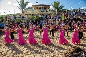 After a beautiful opening ceremony we are looking forward to the wind filling in, to join the waves, later this week photo copyright  Si Crowther / IWT taken at  and featuring the  class
