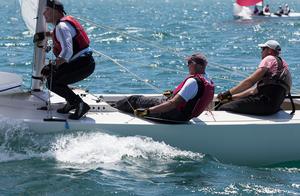 Current Australian Champions, runners up in the 2017 Worlds, Graeme Taylor, Steve Jarvin, and James Mayo on Magpie. - 2017 Etchells Queensland State Championship photo copyright Kylie Wilson / positiveimage.com.au taken at  and featuring the  class