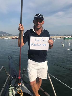 Ian Walker gives his thumbs up to Sail Aid UK photo copyright  Sail Aid UK taken at  and featuring the  class