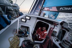 Mark Towill (USA) on approach into Lisbon – Volvo Ocean Race photo copyright  James Blake / Volvo Ocean Race taken at  and featuring the  class