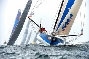 Paul Meilhat will compete in the 2018 Sevenstar Round Britain and Ireland Race in IMOCA 60, SMA - Tour de l'Ile de Groix photo copyright  Y. Zedda / Challenge Az taken at  and featuring the  class