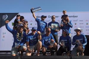 Vestas 11th Hour Racing at the prize giving of the Volvo Ocean Race photo copyright  Atila Madrona / Vestas 11th Hour Racing taken at  and featuring the  class