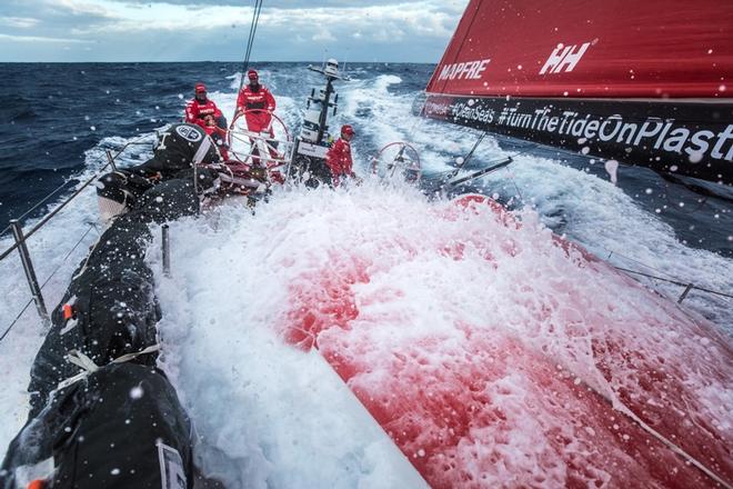 Day 2, Leg 2, Lisbon to Cape Town, start on board MAPFRE – Volvo Ocean Race ©  Ugo Fonolla / Volvo Ocean Race