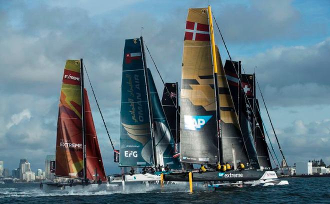 Act 7, Extreme Sailing Series San Diego 2017 – Day 2 – The teams will compete in Los Cabos for the final Act, where the champion of the 2017 season will be crowned. ©  Lloyd Images