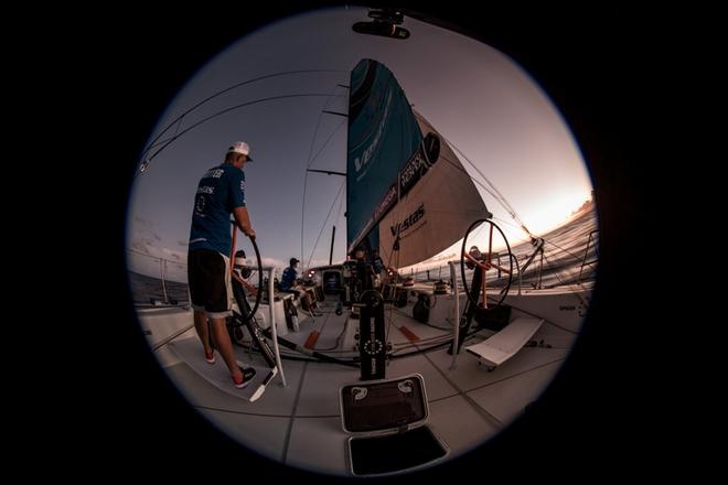 Leg 2, Lisbon to Cape Town, on board Vestas 11th Hour – Volvo Ocean Race ©  Martin Keruzore / Volvo Ocean Race