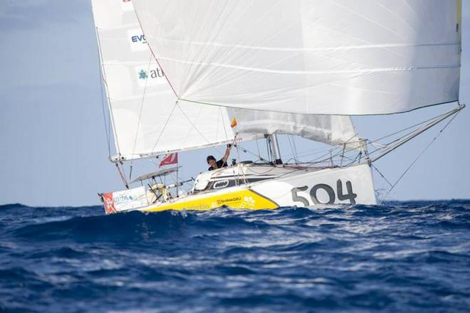 Unsettled conditions for the finish – Mini-Transat La Boulangère ©  Christophe Breschi