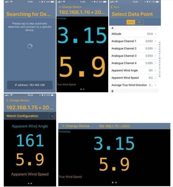 Above: An example of how the interface displays and the menu structure. ©  Marine Advertising Agency