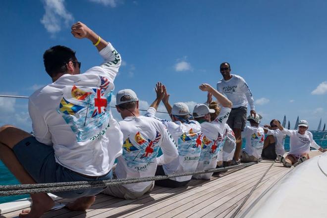 Competitors racing in the St. Maarten Heineken Regatta ©  Laurens Morel