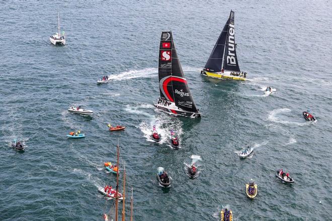 Lisbon stopover. The Mirpuri - HiFly In Port Race – Volvo Ocean Race ©  Ainhoa Sanchez/Volvo Ocean Race