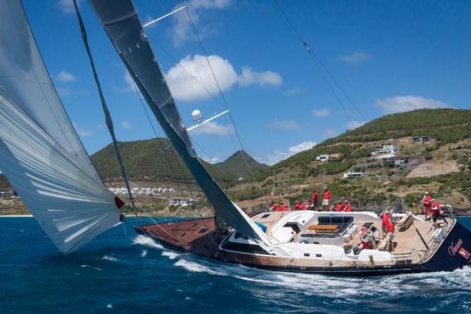 Maxi Class' Varsovie racing in the St. Maarten Heineken Regatta ©  Laurens Morel