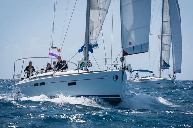 Bareboat charter yacht racing in the St. Maarten Heineken Regatta ©  Laurens Morel