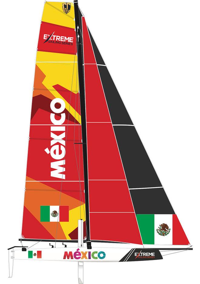 The local wildcard is skippered by Mexican sailor Erik Brockmann – Extreme Sailing Series © Extreme Sailing Series
