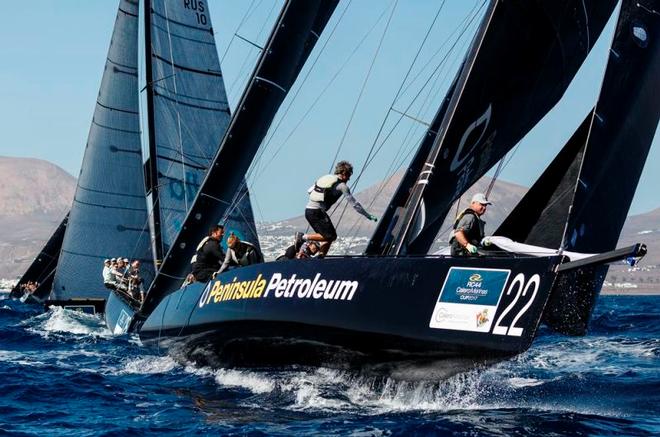 John Bassadone’s Peninsula Petroleum are in reach of the podium this week – RC44 Championship ©  Martinez Studio / RC44 Class