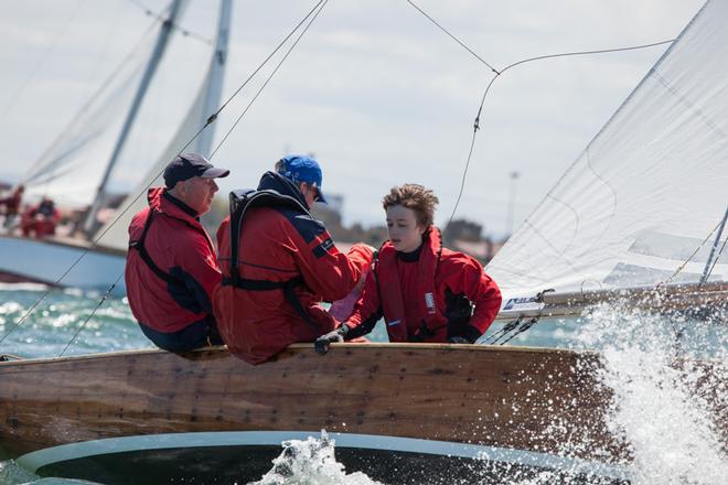 Siena, skippered by Jaemie Wilson.  Wonderful to see the next generation of classic sailors coming along. - Classic Yacht Association Cup Regatta ©  Alex McKinnon Photography http://www.alexmckinnonphotography.com