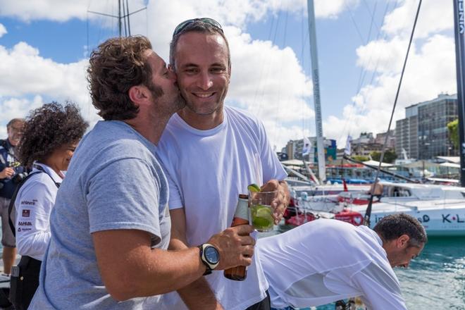 Fabrice Amedeo and Giancarlo Pedote (Italy) on Newrest-Brioche Pasquier – Transat Jacques Vabre © TJV