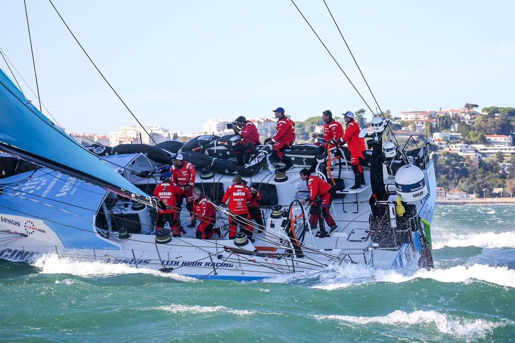 Start of Leg 2. Day 1 from Lisbon to Cape Town.  05 November, 2017. ©  Jesus Renedo / Volvo Ocean Race