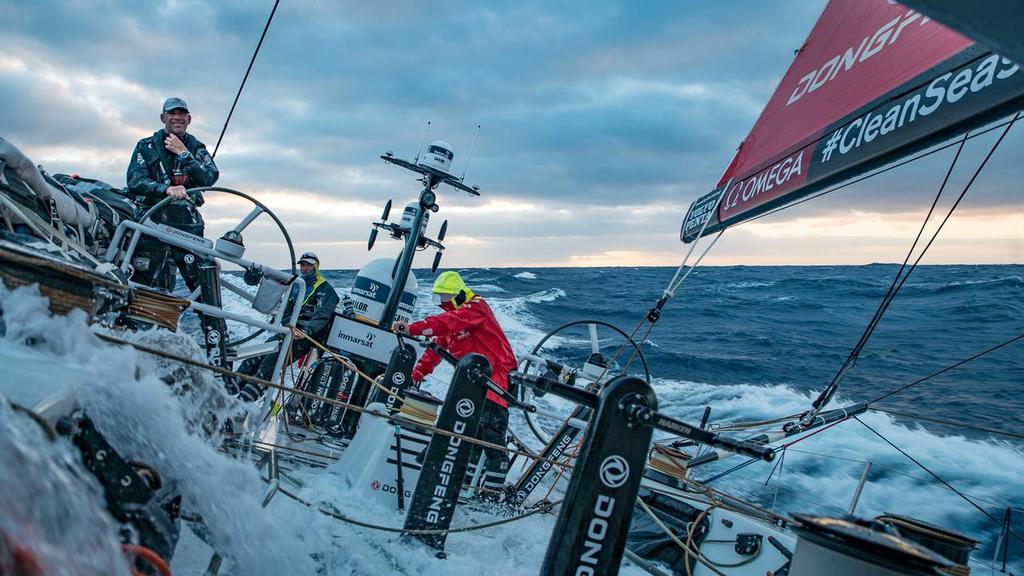Leg 02, Lisbon to Cape Town, day 02, Morning on board Dongfeng. Volvo Ocean Race. 06 November, 2017. ©  Jeremie Lecaudey / Volvo Ocean Race
