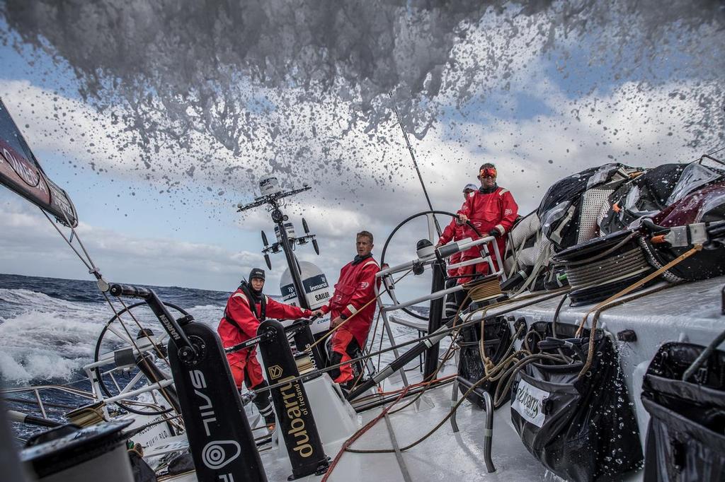 Leg 02, Lisbon to Cape Town, Day 1  on board Sun Hung Kai/Scallywag. Photo by Konrad Frost/Volvo Ocean Race. 06 November, 2017. photo copyright  Konrad Frost / Volvo Ocean Race taken at  and featuring the  class